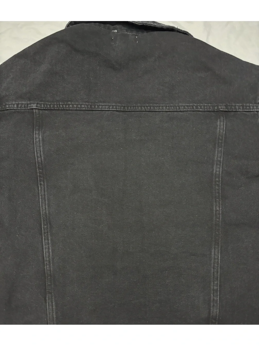 Women's Black Denim Jeans Jacket - Classic Button Front